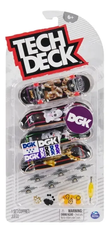 Fingerboard Tech Deck DGK Skate de Dedo Colorido Rodas Variadas