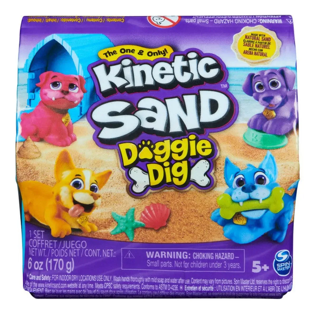 Areia cinética: Doggie Dig Sand Bin