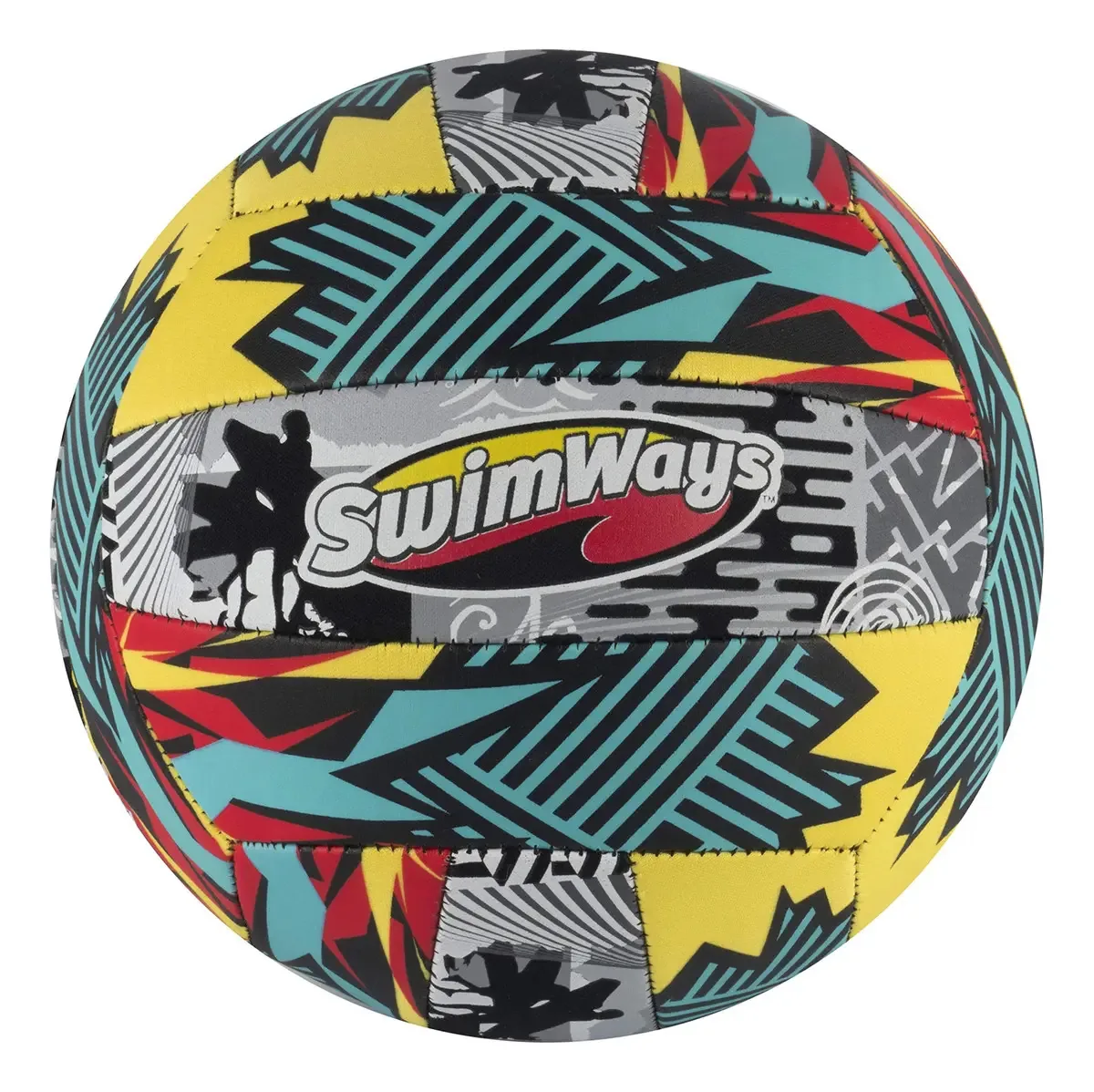 Bola de Vôlei Swimways, Cor Aqua/Vermelho