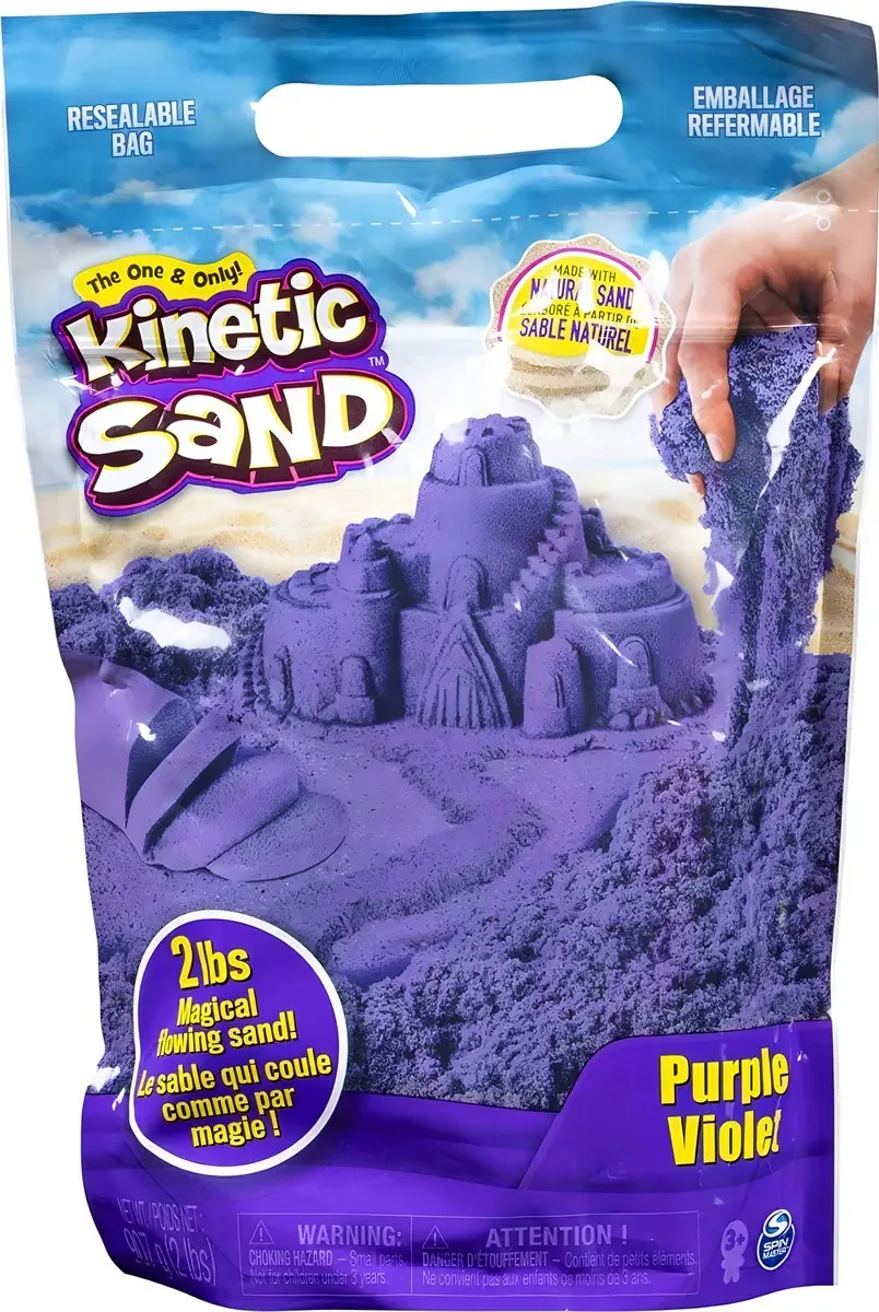 Conjunto de areia Arena kinetica Caffaro cor roxo