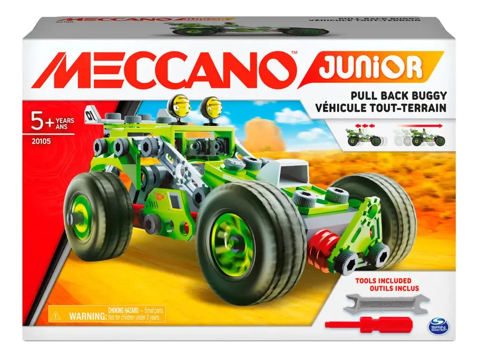 Meccano Jr: Veículo Buggy Off-Road de Retrocesso