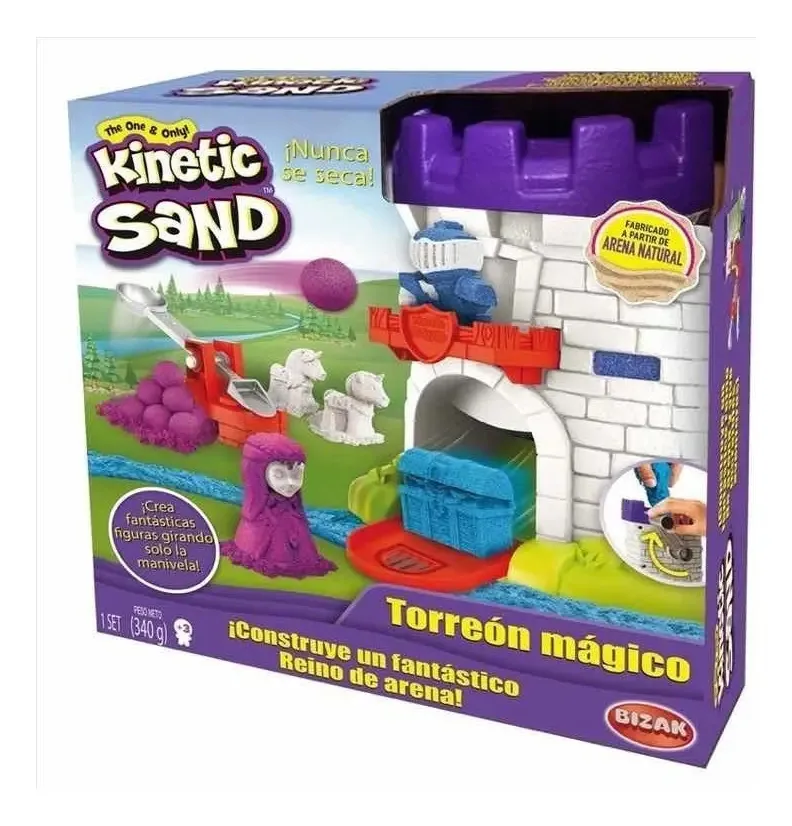 Arena Moldável Kinetic Sand Magic Tower