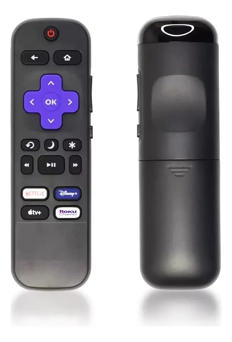 Control Central Ecrã Rok U Tv Compatível com Televisores Multimarca Inn, Tcl, Hk Pro, Sony, Aiwa, Jvc, Element, LG, Westinghouse Netflix Disney Tv+