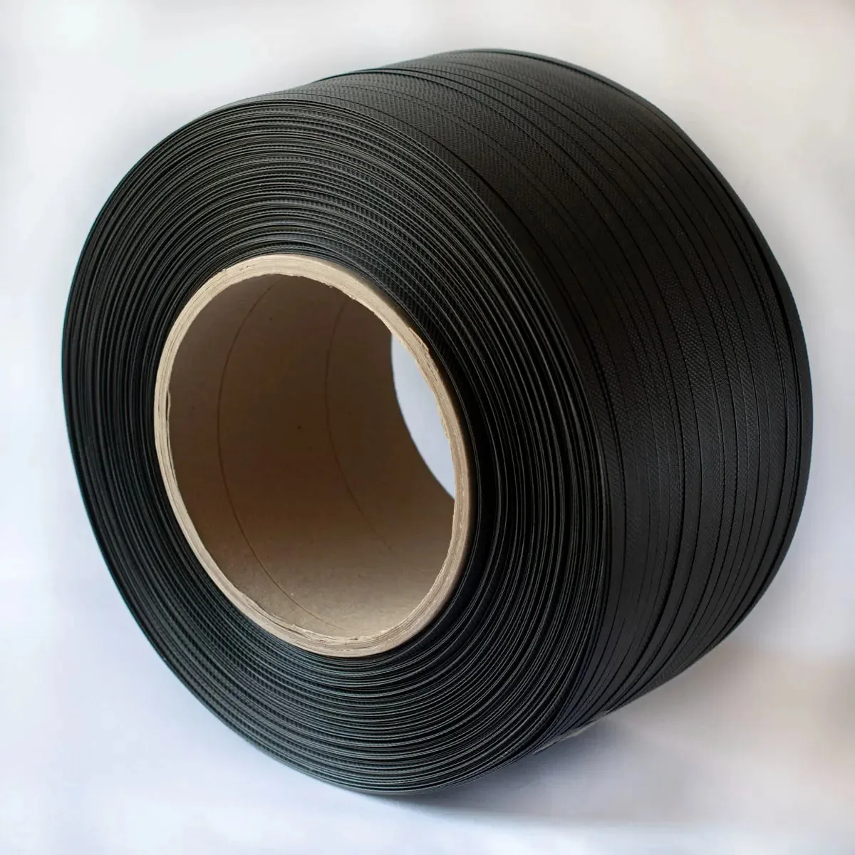 Rolo de pulseira de plástico preto semiautomático Zuncho de 10 mm