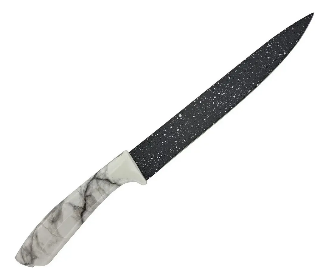 Faca, faca de cozinha, utensílios de cozinha, cor de mármore