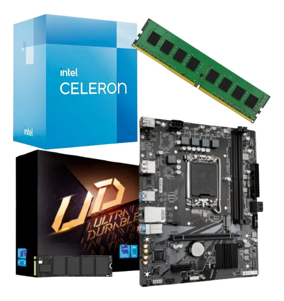 Atualização combinada Intel G6900 + 8gb + Ssd 120gb cor preta