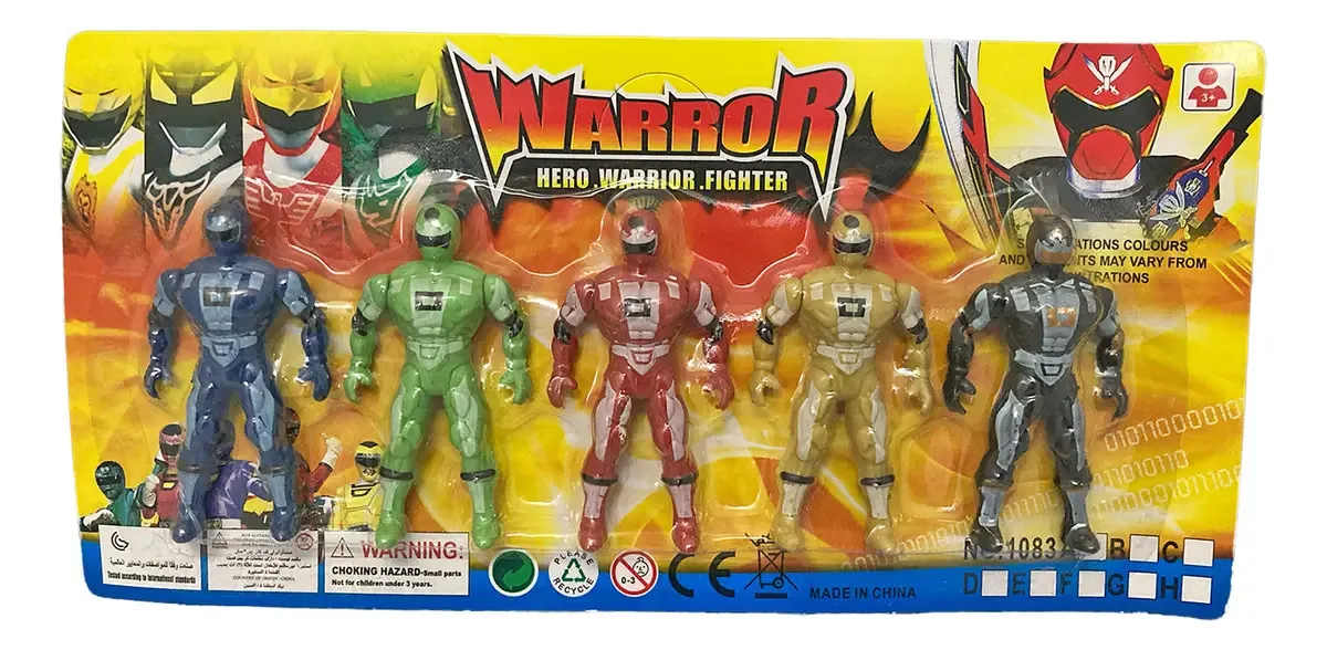 Conjunto de 5 bonecos de super-heróis de 8 cm Ploppy.6 361486