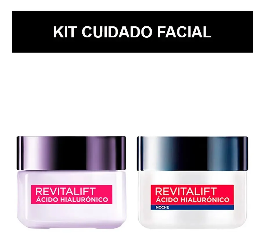 Kit Cuidados Faciais: Revitalift Ácido Hialurônico L'oreal