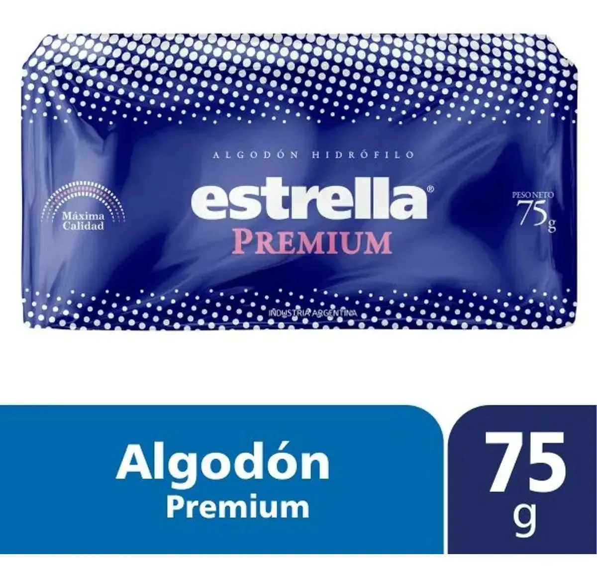 Algodão hidrofílico Estrella Premium 75 gramas