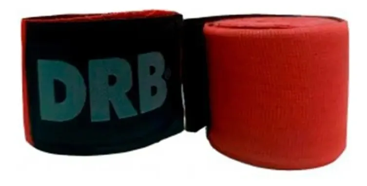 Bandagens de boxe de artes marciais (2 bandagens) Cor direita esquerda vermelha