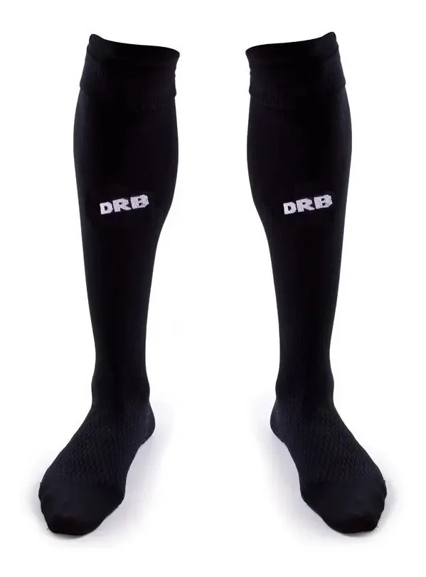 Meias longas Football Hockey Rugby Drb Sports Equipment Cor Preto Euro Tamanho 36 - 43