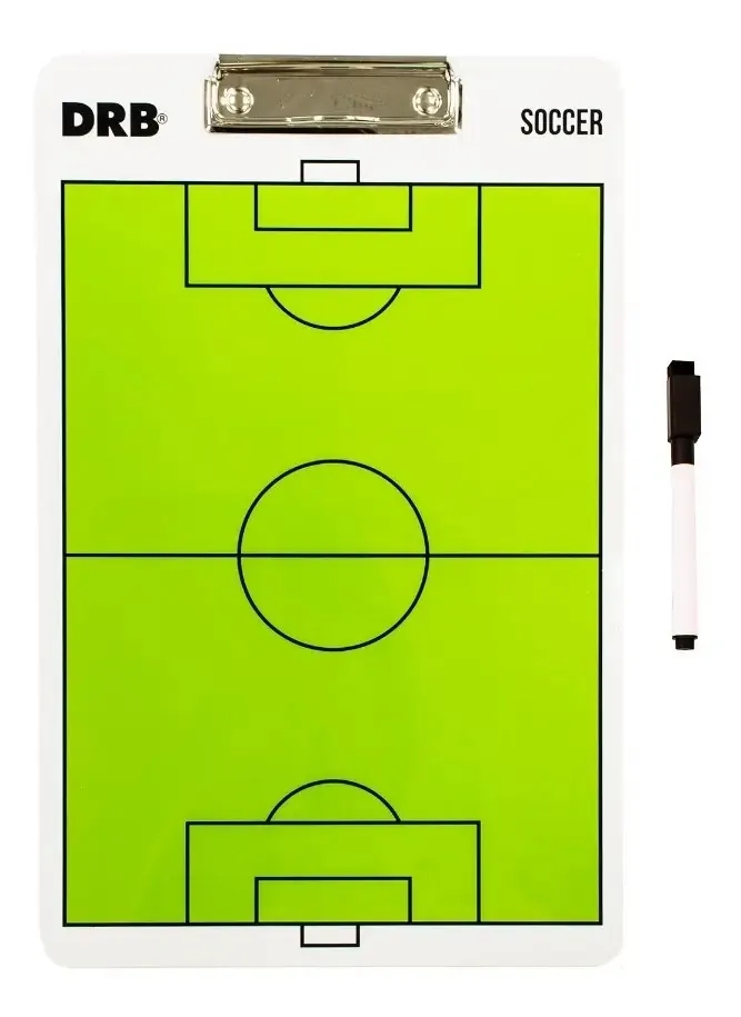 Quadro branco tático de futebol para treinamento em fibra acrílica Drb