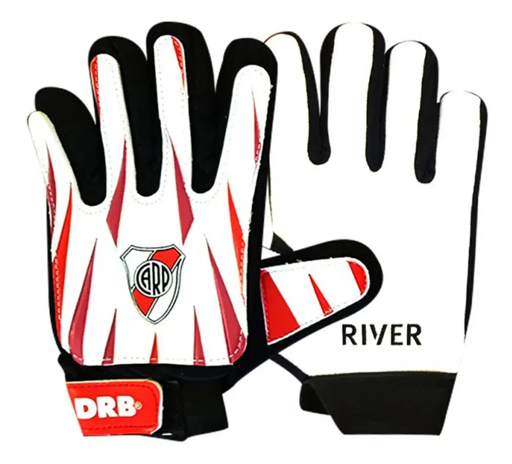 Luvas Arquero Drb River 2.0 brancas vermelhas unissex brancas/vermelhas tamanho 050