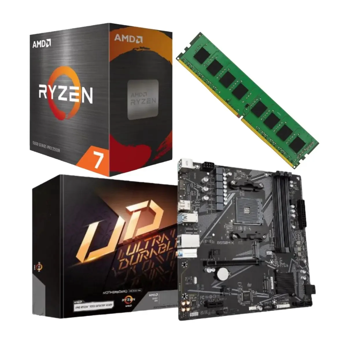 Amd Ryzen 7 5700g + Mãe + 16GB Ecovision Combo