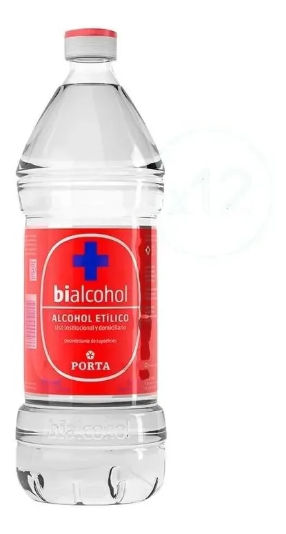 Alcohol Bialcohol Etilico 70% Porta 1 Litro Pack X 6 - Rex