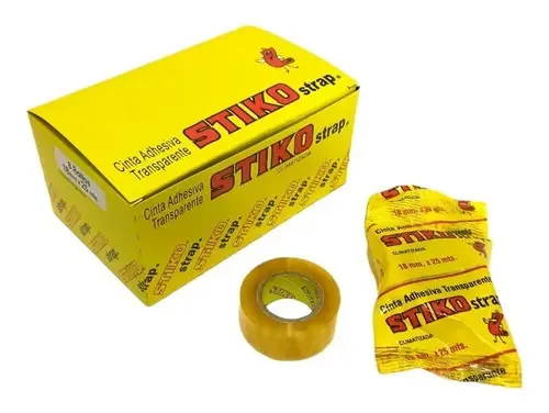 Fita adesiva Stiko 18mm X 25mts Caixa X8 unidades