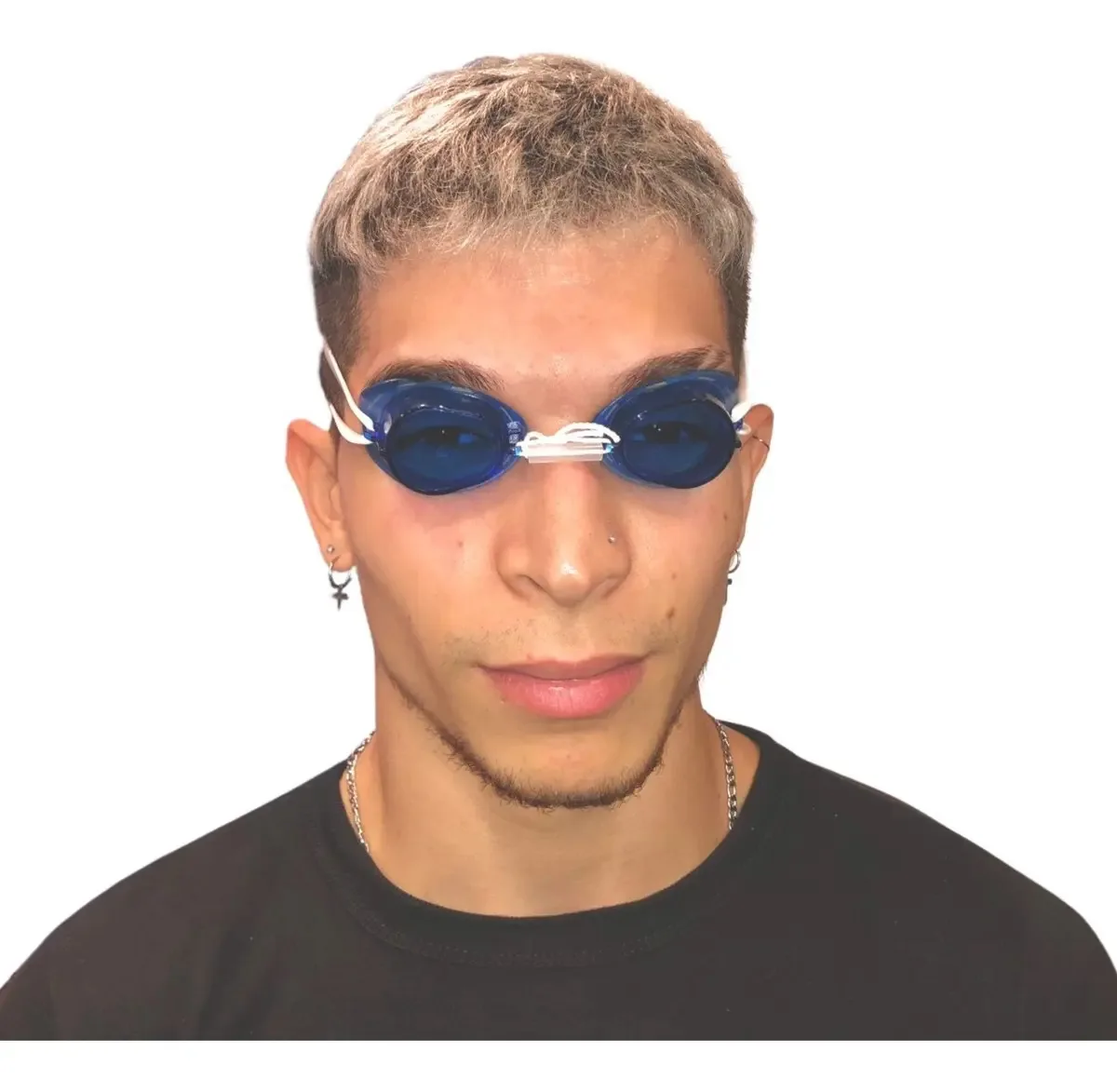 Óculos de natação não espelhados Vadox Swedish Corsa azul/branco