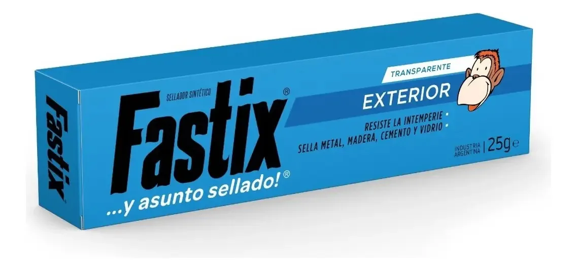 Cola exterior Fastix, cor transparente