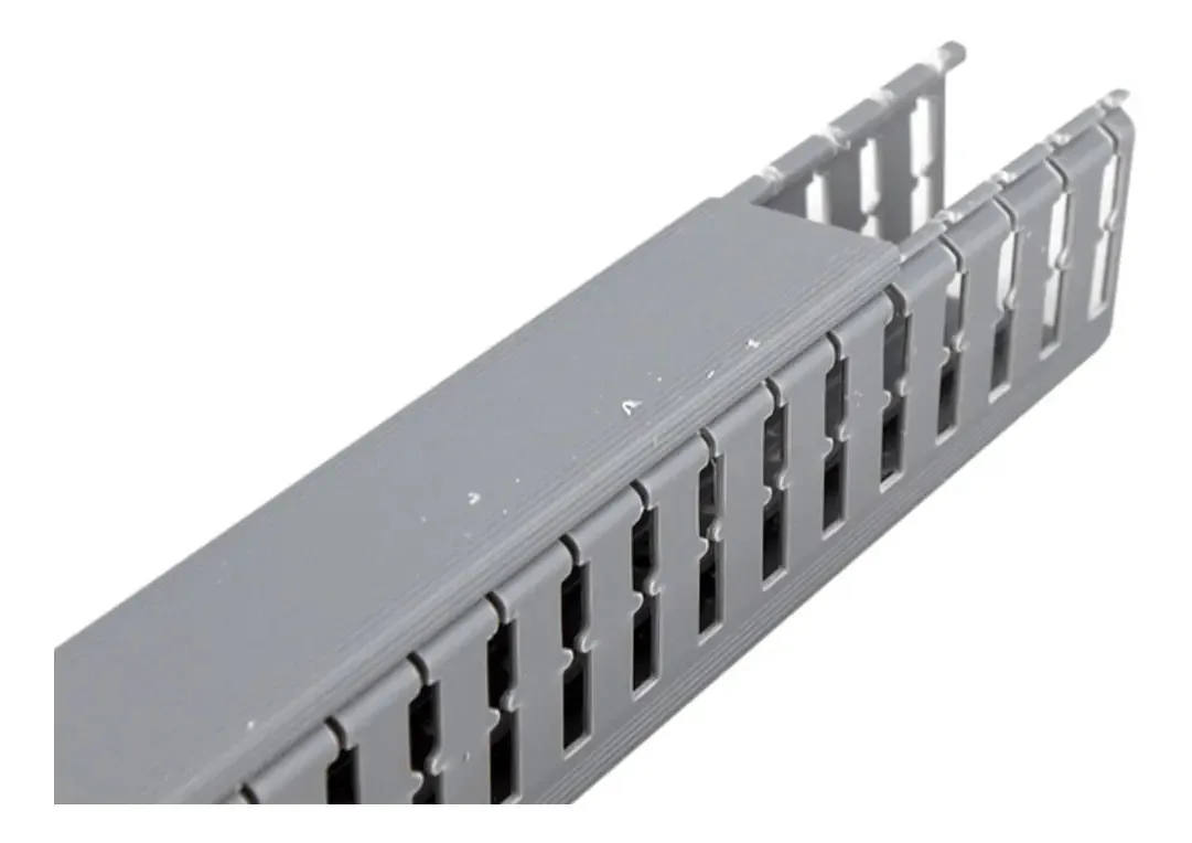Cablecanal Cinza Ranurado B40 X H60mm Tira X 2 Metros Zoloda