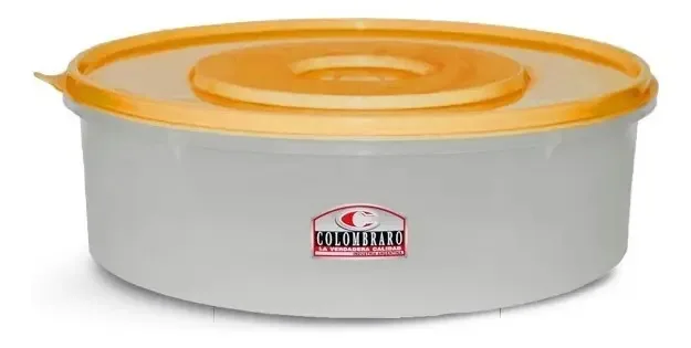 Mini recipiente para alimentos nº 5 Art 509 Colombraro, cor laranja, tampa