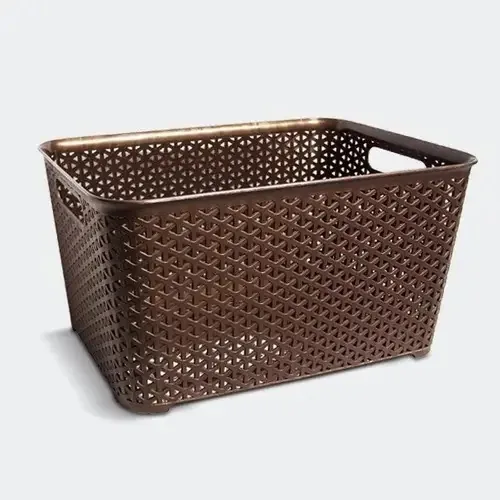 Cesta/cesta de plástico de vime Chico Colombraro