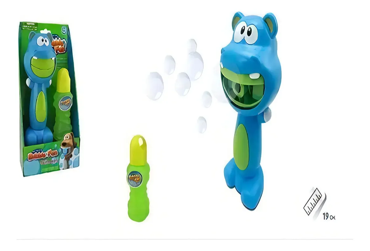 Burbujero Hipopotamo Abre Boca Burbujas Wabro 044a Mimitoys