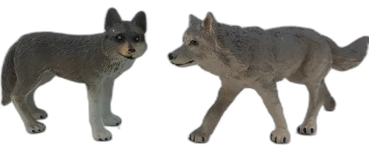 Conjunto Playsets Jungle Animals X2 - Color Wolf Models