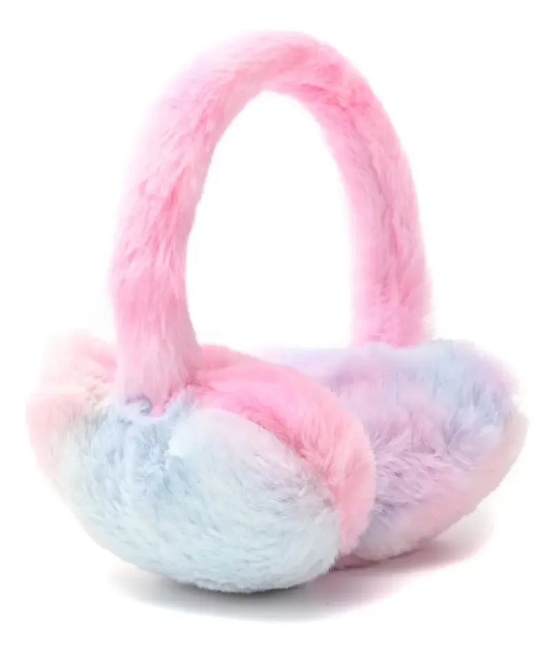 Brincos infantis de pelúcia Nena Gliter 32331 Sky Pink