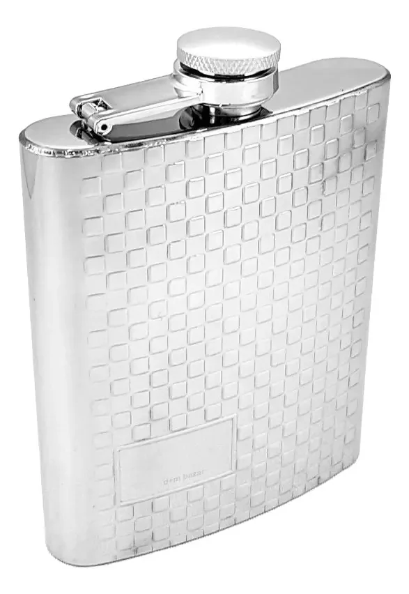 Frasco de aço Cuadrille Girl Grey Steel