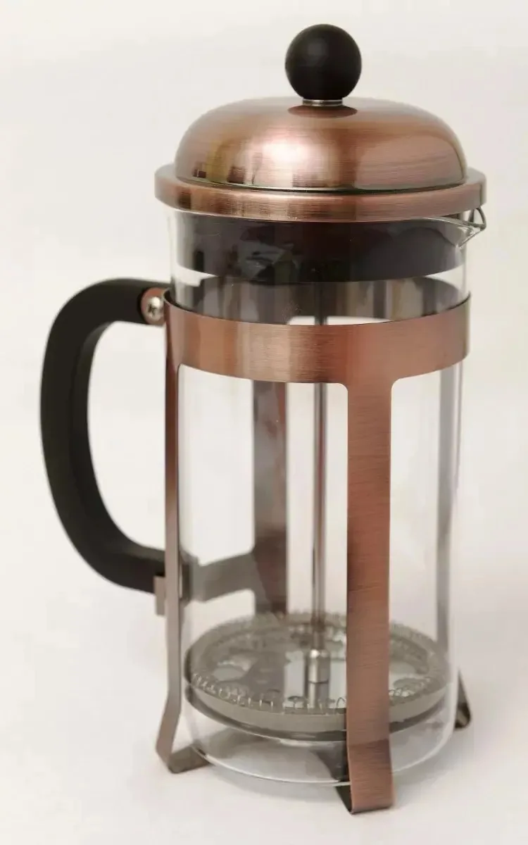 Cafeteira online Pettish Embolo Cobrel 350ml. Cor: cobre