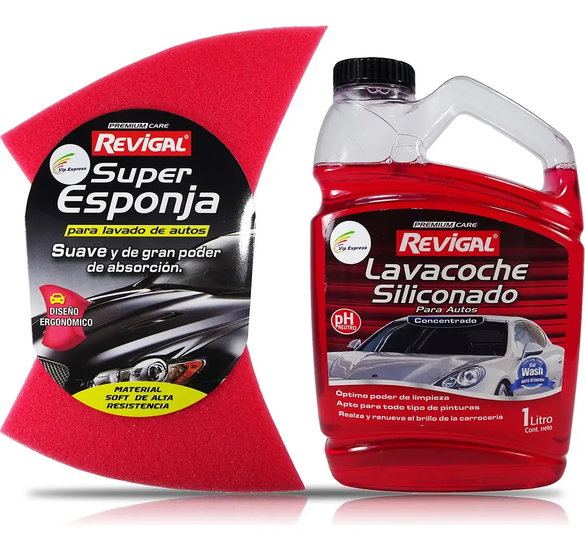 Kit de lavagem de carro de silicone e super esponja para lavagem de carros