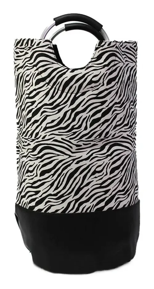 Cesto de roupa suja dobrável e limpo Cesto de roupa suja Designs Pettish Color Zebra Animal Print