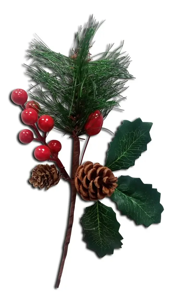 Escolhas de enfeites de Natal com frutas da neve Pettish Online Color Red and Green Pick