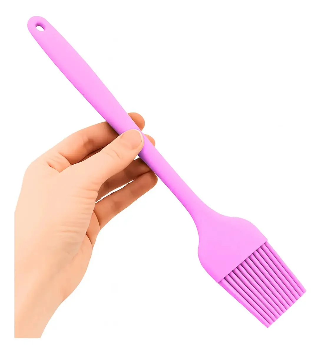 Escova de cozinha Escova de silicone de 25 cm para confeitaria e gastronomia adequada para rosa quente