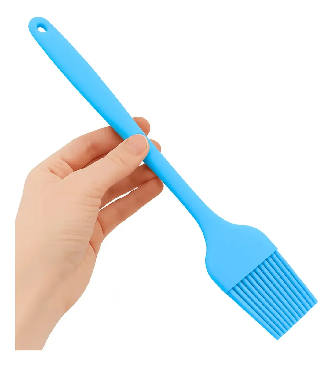 Escova de cozinha Escova de silicone de 21 cm para pastelaria e gastronomia adequada para azul quente