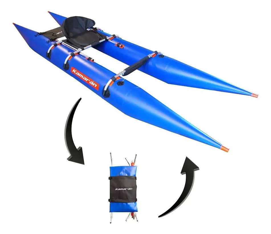 Caiaque inflável azul simples Kamaran