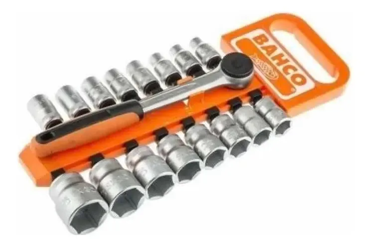 Caixa Bahco de 17 peças/conjunto de chaves de 17 1/2 peças