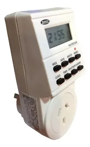 Temporizador digital elétrico Zurich XTIM03205 220V 8 programas