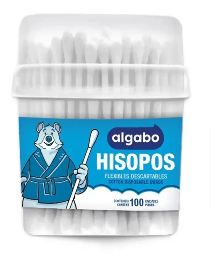 Cotonetes Flexíveis Descartáveis Controle Tubo Algabo X100 Uni