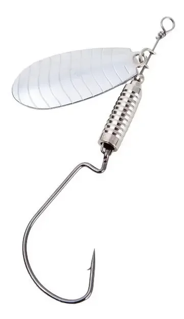 Colher isca giratória offset offset Red Fish 7gr 4075-7g-2, cor cinza