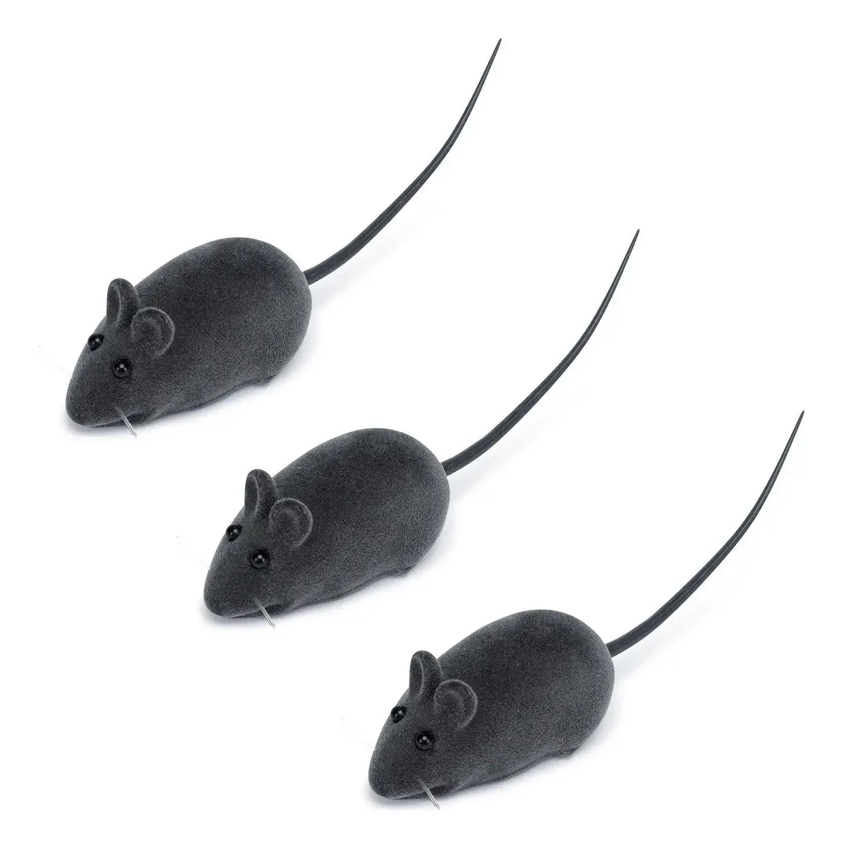 Brinquedos Para Gato Ratinho 3 Unidades Com Apto Cães Pet