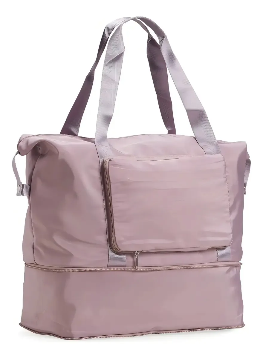 Mala De Viagem Expansível, Dobra E Guarda, Inovadora Prática Cor Rosa