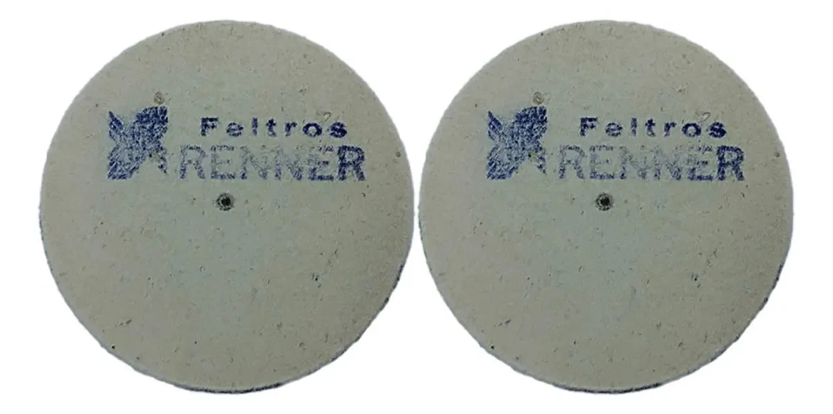 Disco de Desbaste Feltro Renner 100x15mm Para Polimento Kit 2 Unidades