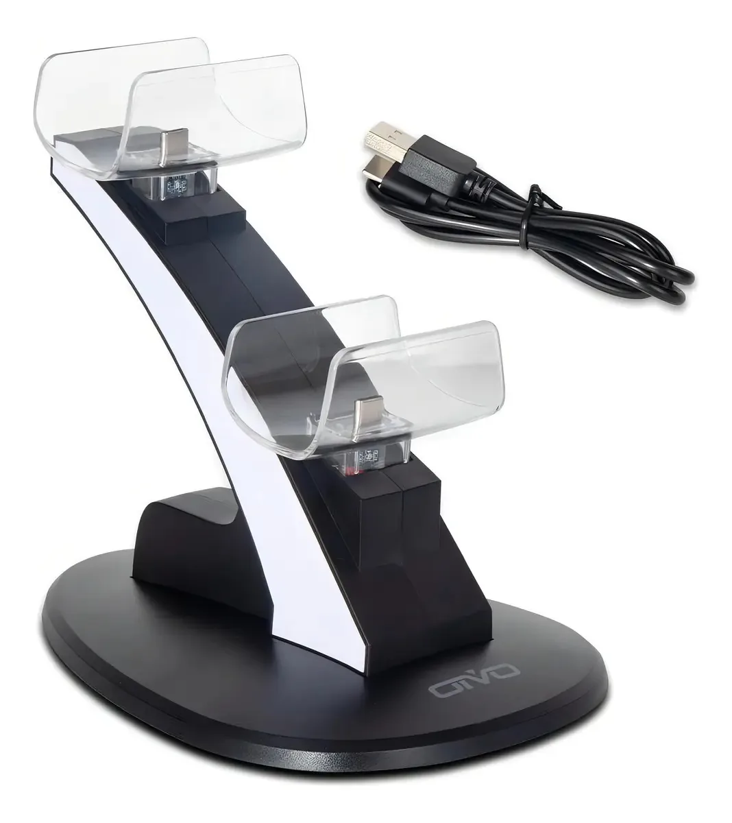 Suporte Carregador Dualsense PS5 Gamme para 2 Controles Joystick USB Preto
