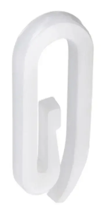 Clips Gancho Para Deslizantes Cortina Cortina Wave 250 Peças Cor Branco