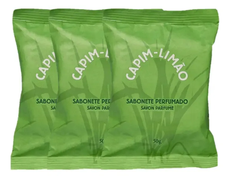 Kit Sabonetes Perfumados Capim-limão L'Occitane 3 Unidades 50g