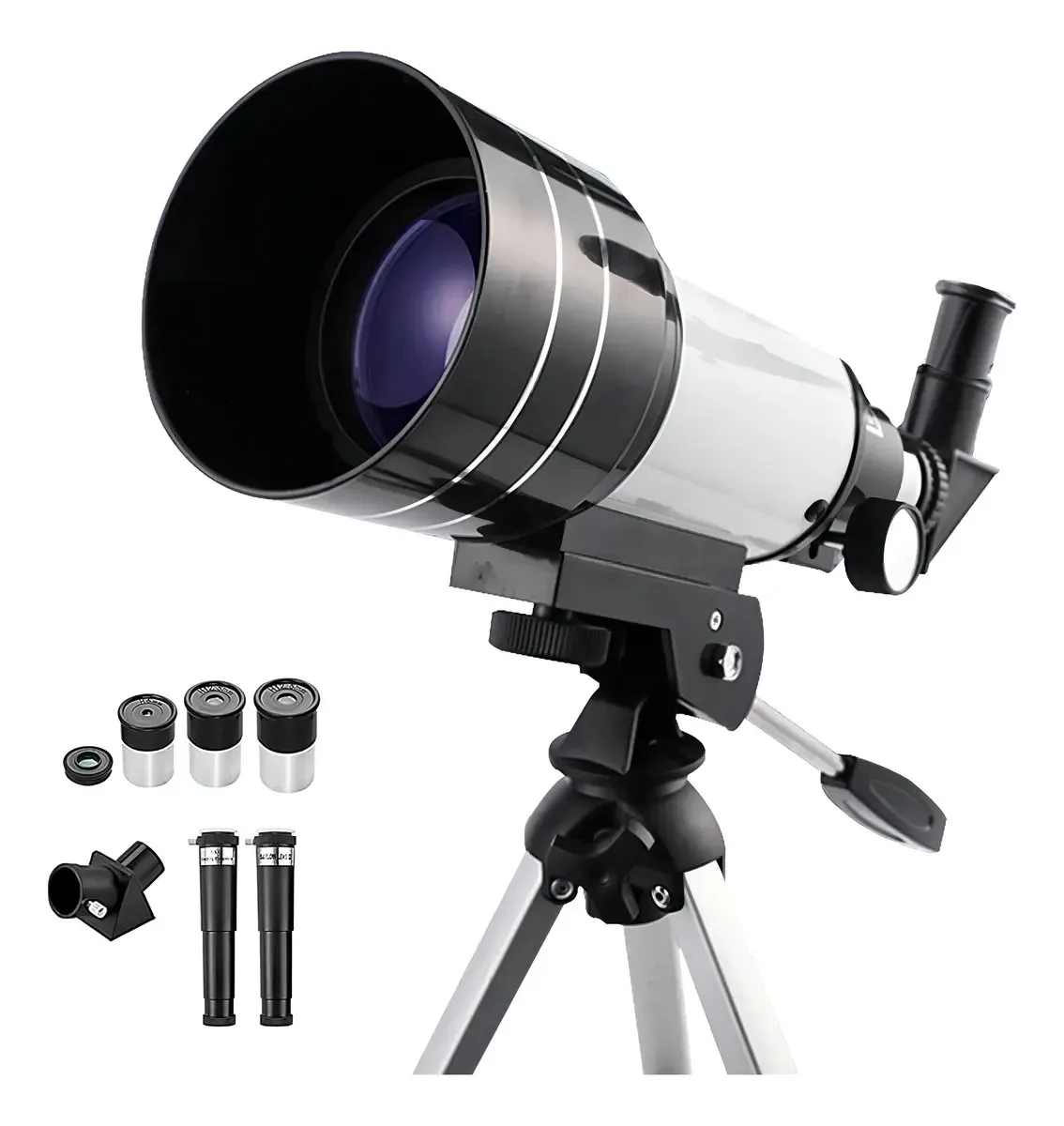 Telescópio Astronômico Equifoto F30070m Refrator 150x