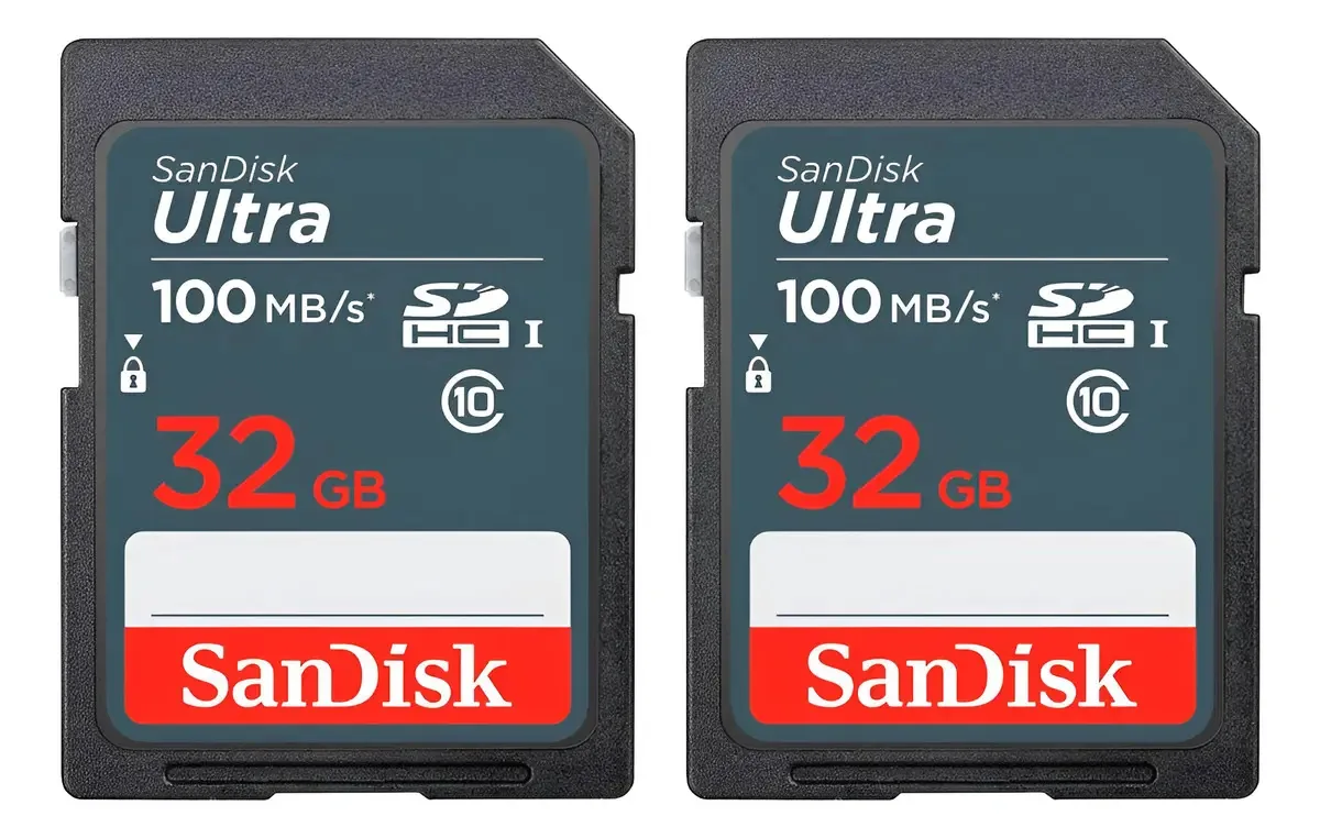 Cartão De Memória Sandisk 2xsdsdunr032ggn3in Sdsdunr032ggn3in Ultra 32gb