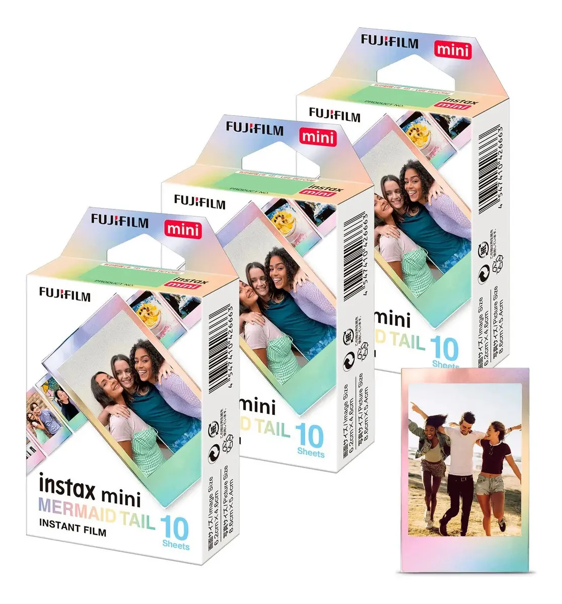 Filme Instantâneo Fujifilm Instax Mini Mermaid Tail 30 Fotos