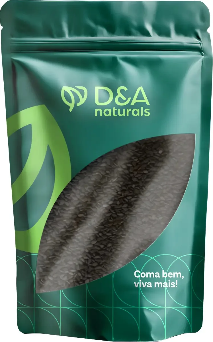 Gergelim Preto 1kg - D&a Naturals